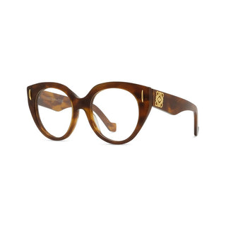 LOEWE Anagram LW50081I women Havana Geometric Eyeglasses