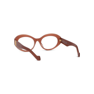 LOEWE Anagram LW50090I women Brown Oval Eyeglasses