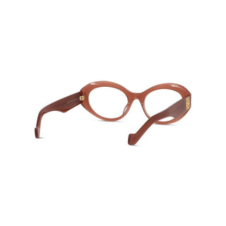 LOEWE Anagram LW50090I women Brown Oval Eyeglasses