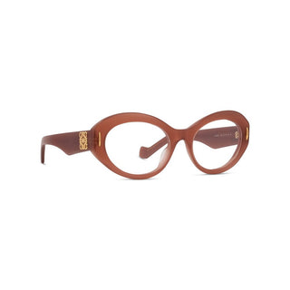 LOEWE Anagram LW50090I women Brown Oval Eyeglasses