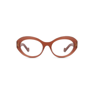 LOEWE Anagram LW50090I women Brown Oval Eyeglasses