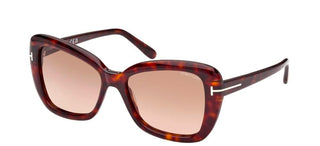 Tom Ford MAEVE FT 1008 women Havana Butterfly Sunglasses