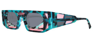 Kuboraum MASKE T9 unisex Havana Visor Sunglasses