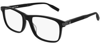 Montblanc MB0035O men Black Squared Eyeglasses