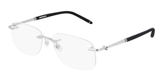 Montblanc MB0071O men Silver Geometric Eyeglasses