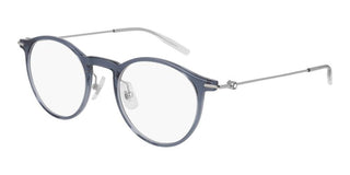 Montblanc MB0099O men Blue Round Eyeglasses