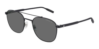 Montblanc MB0114S men Black Pilot Sunglasses