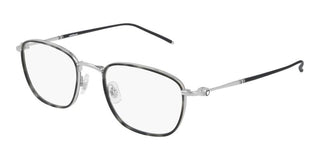 Montblanc MB0161O men Grey Geometric Eyeglasses