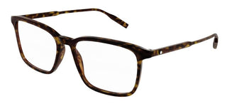 Montblanc MB0197O men Havana Squared Eyeglasses