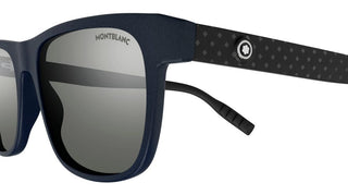 Montblanc MB0209S men Grey Squared Sunglasses