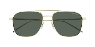 Montblanc MB0214S men Gold Pilot Sunglasses