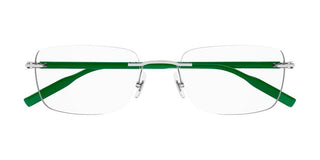 Montblanc MB0221O men Green Rectangle Eyeglasses