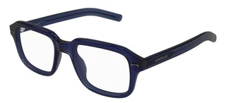 Montblanc MB0228O men Blue Geometric Eyeglasses