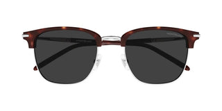 Montblanc MB0242S men Havana Squared Sunglasses