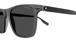 Montblanc MB0248S men Grey Squared Sunglasses