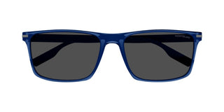 Montblanc MB0249S men Blue Geometric Sunglasses