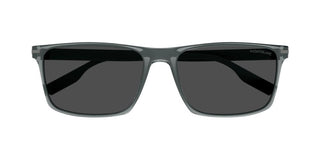 Montblanc MB0249S men Grey Geometric Sunglasses