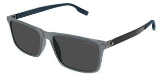 Montblanc MB0249S men Grey Geometric Sunglasses