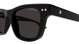 Montblanc MB0254S men Black Squared Sunglasses