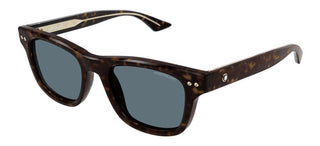 Montblanc MB0254S men Havana Squared Sunglasses