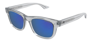 Montblanc MB0254S men Grey Squared Sunglasses