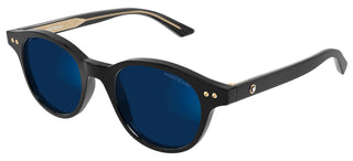 Montblanc MB0255S men Black Squared Sunglasses