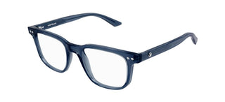 Montblanc MB0256O men Blue Squared Eyeglasses