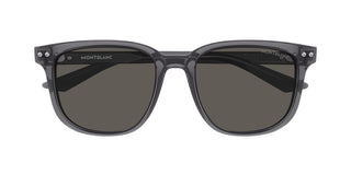 Montblanc MB0258SA men Grey Squared Sunglasses