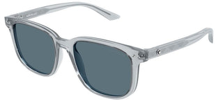 Montblanc MB0258SA men Grey Squared Sunglasses