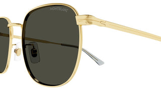 Montblanc MB0265S men Gold Squared Sunglasses