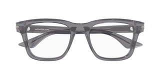 Montblanc MB0266O men Grey Squared Eyeglasses