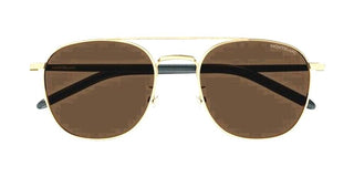 Montblanc MB0271S men Gold Squared Sunglasses