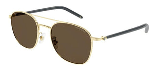 Montblanc MB0271S men Gold Squared Sunglasses