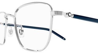 Montblanc MB0272O men Silver Geometric Eyeglasses