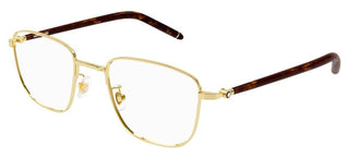 Montblanc MB0272O men Gold Geometric Eyeglasses