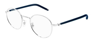 Montblanc MB0273O men Silver Round Eyeglasses