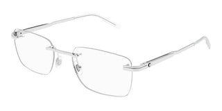 Montblanc MB0279O men Silver Geometric Eyeglasses