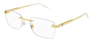 Montblanc MB0279O men Gold Geometric Eyeglasses