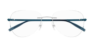 Montblanc MB0283O men Blue Pilot Eyeglasses