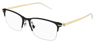 Montblanc MB0284OA men Black Geometric Eyeglasses