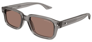 Montblanc MB0286S men Grey Squared Sunglasses