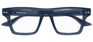 Montblanc MB0288O men Blue Squared Eyeglasses