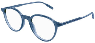 Montblanc MB0291O men Blue Round Eyeglasses