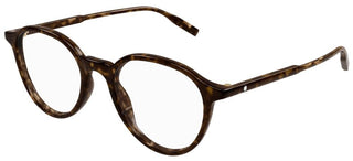 Montblanc MB0291O men Havana Round Eyeglasses