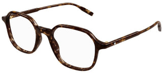 Montblanc MB0292O men Havana Squared Eyeglasses