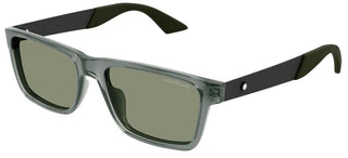 Montblanc MB0299S men Grey Squared Sunglasses