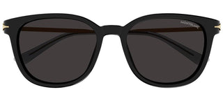 Montblanc MB0304SA men Black Squared Sunglasses