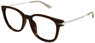 Montblanc MB0309OA men Havana Squared Eyeglasses