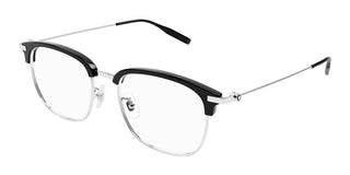 Montblanc MB0316OA men Silver Squared Eyeglasses