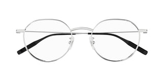 Montblanc MB0317OA men Silver Round Eyeglasses